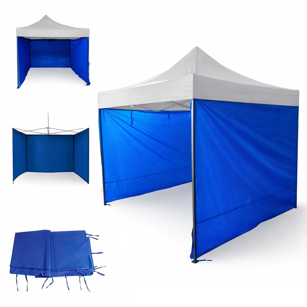 GENERICO - Lona Lateral Impermeable 3x3x3m Para Toldo exteriores