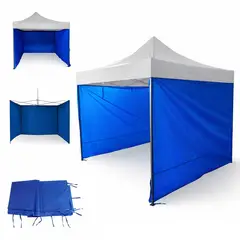 GENERICO - Lona Lateral Impermeable 3x3x3m Para Toldo exteriores