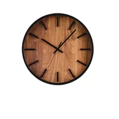 GENERICO - Reloj Pared Madero Segundero 30cm Topsoc Negro