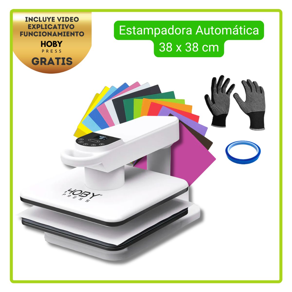 GENERICO - Estampadora HOBY PRESS 38 X 38 CM KEA01