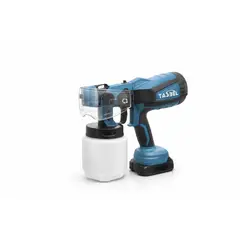 TASBEL - Pistola Pintura Inalambrica Recargable 800ml 2 Baterias Compresor Pintar Casa Paredes
