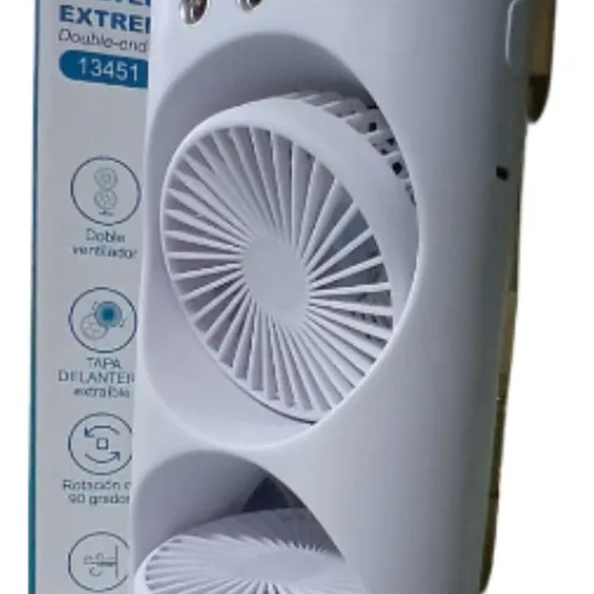 GENERICO - DOBLE VENTILADOR DE AIRE FRÍO HUMIDIFICADOR PARA ESCRITORIO