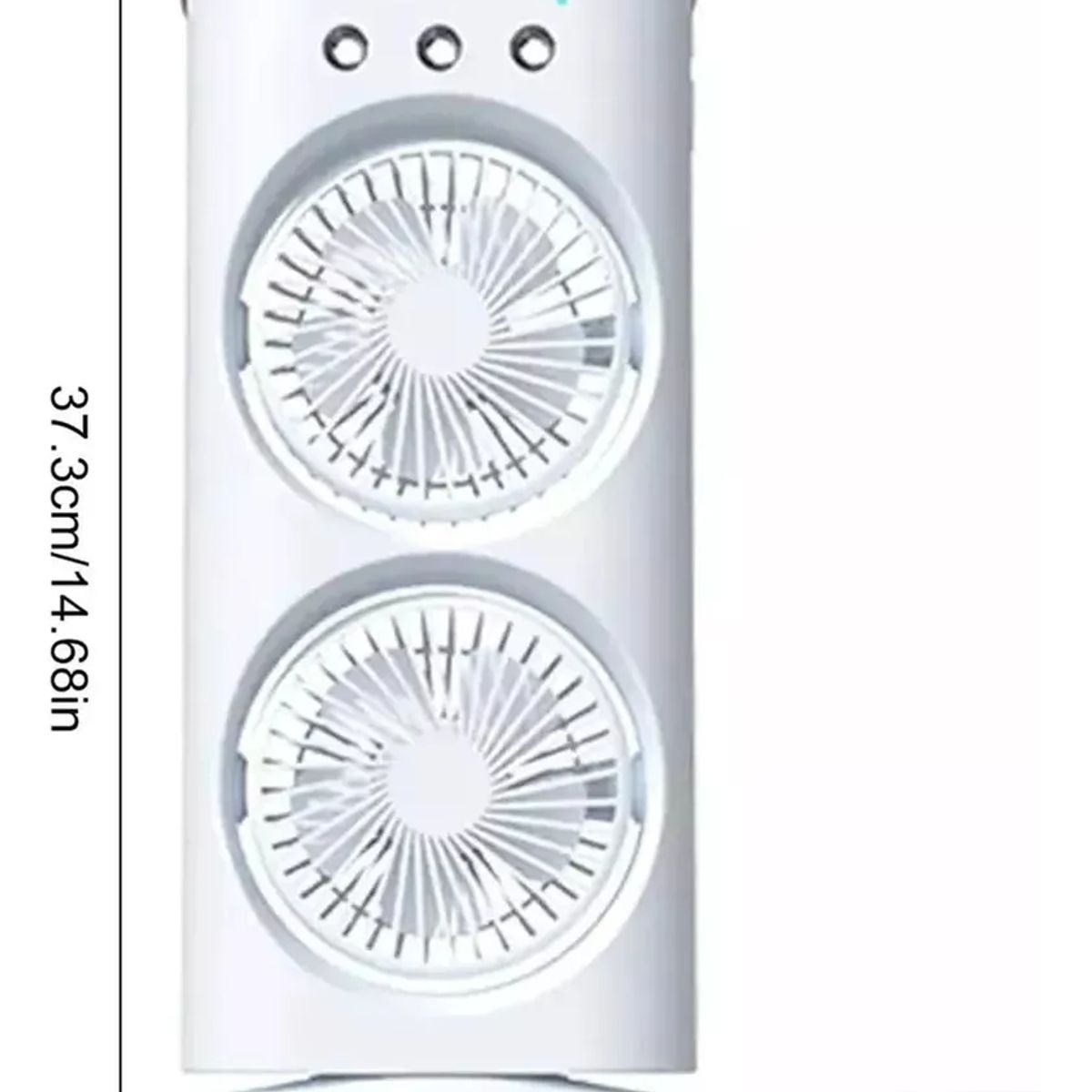 GENERICO - DOBLE VENTILADOR DE AIRE FRÍO HUMIDIFICADOR PARA ESCRITORIO
