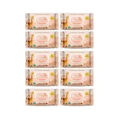 GENERICO - Pack 10 paquetes Toallitas Humedas Babyclin Soft 80 un.