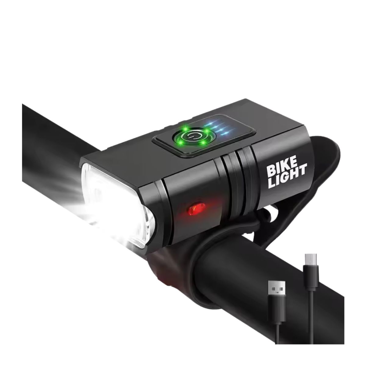 TIOZONEY - Luz Delantera Led Bicicleta Recargable Micro Usb