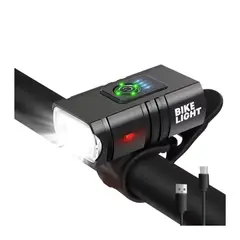 TIOZONEY - Luz Delantera Led Bicicleta Recargable Micro Usb