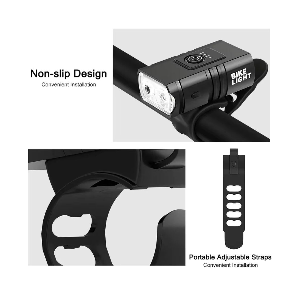 TIOZONEY - Luz Delantera Led Bicicleta Recargable Micro Usb