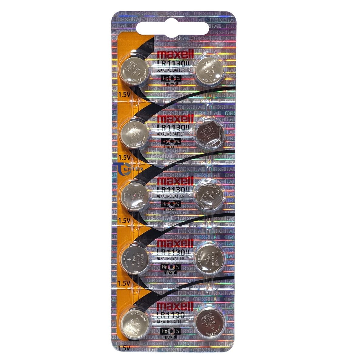Pack 10 Pilas LR1130 (AG10) 1.5v Maxell Tipo Botón Holograma, marca MAXELL - Foto Principal