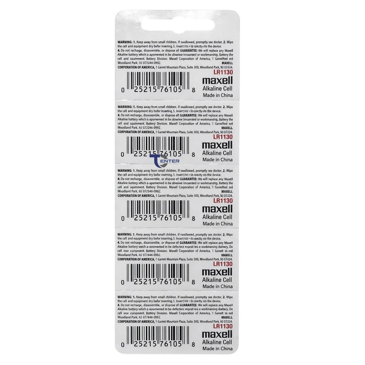 Pack 10 Pilas LR1130 (AG10) 1.5v Maxell Tipo Botón Holograma, marca MAXELL - Foto 2