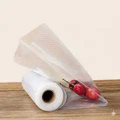 GENERICO - Rollo Bolsas Maquina Selladora Al Vacio Sellador 28cmx500cm