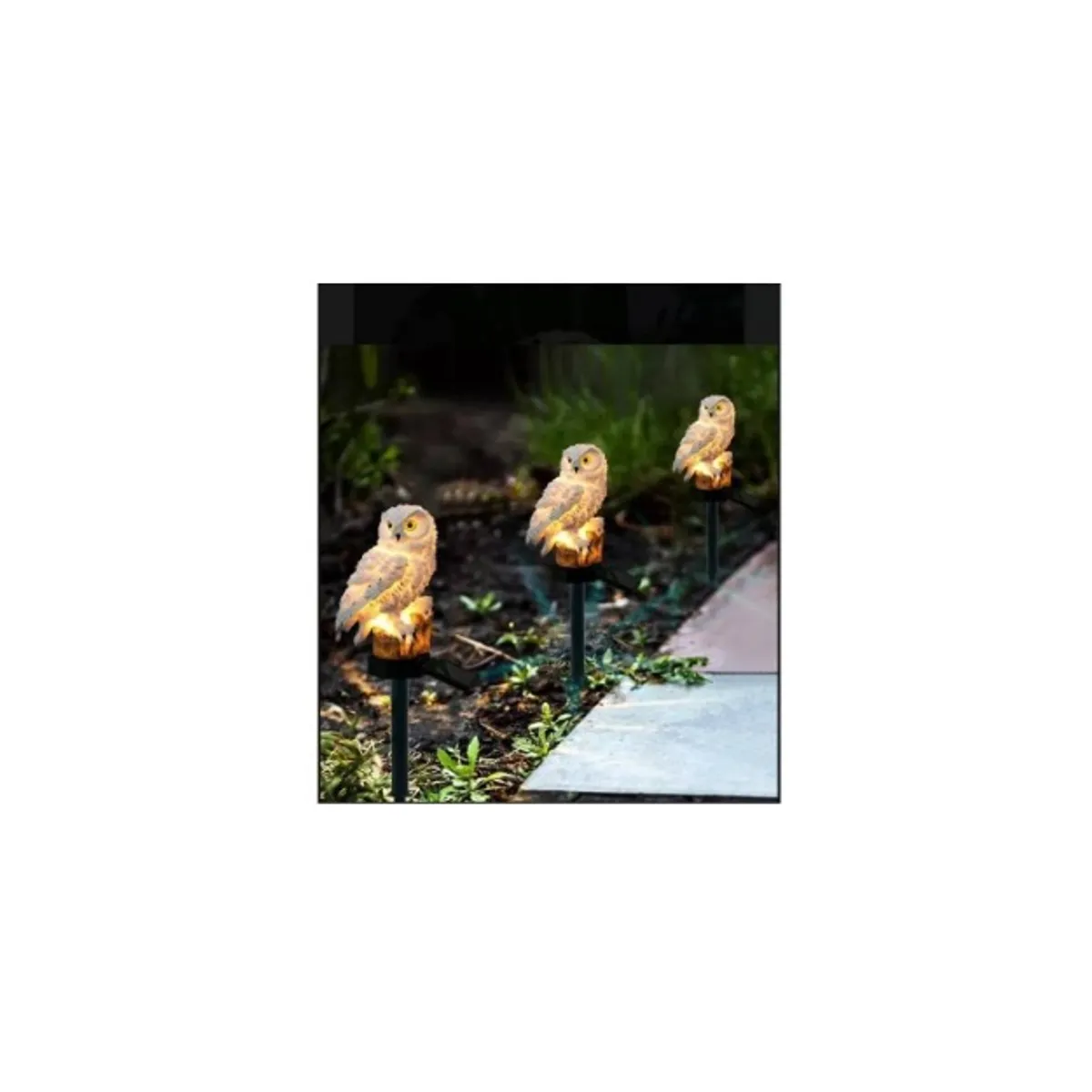 GENERICO - Foco Farol Led Solares Para Pared O Con Estaca Jardin Hogar
