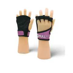 GENERICO - Par Guantes gym Grab Shiny con brillos MORADO FullFit