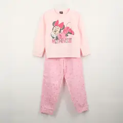 DISNEY - Pijama Manga Larga Niña Minnie Mouse Rosado