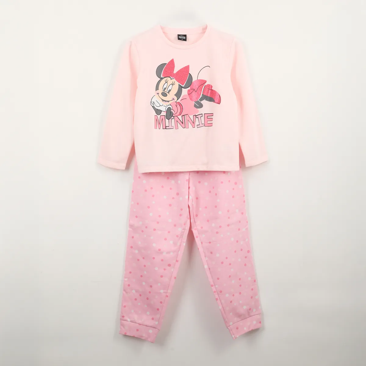 DISNEY - Pijama Manga Larga Niña Minnie Mouse Rosado Disney