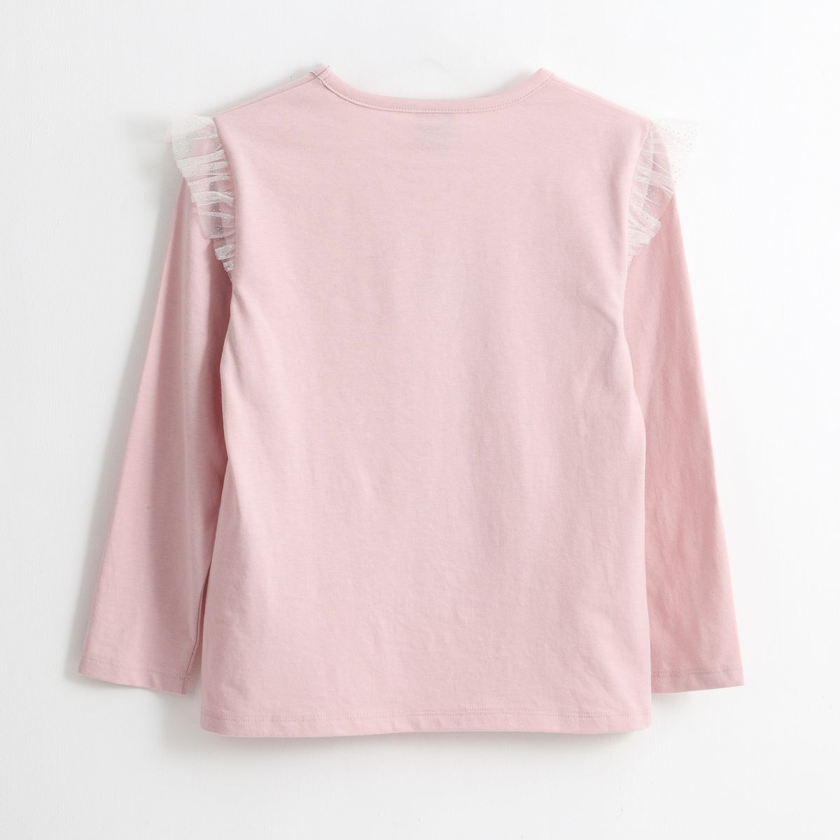 DISNEY - Polera Manga Larga Niña Vuelos Minnie Guiño Rosado Disney