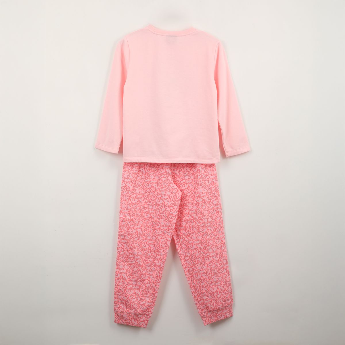 BARBIE - Pijama Manga Larga Niña Muñeca Rosado Barbie