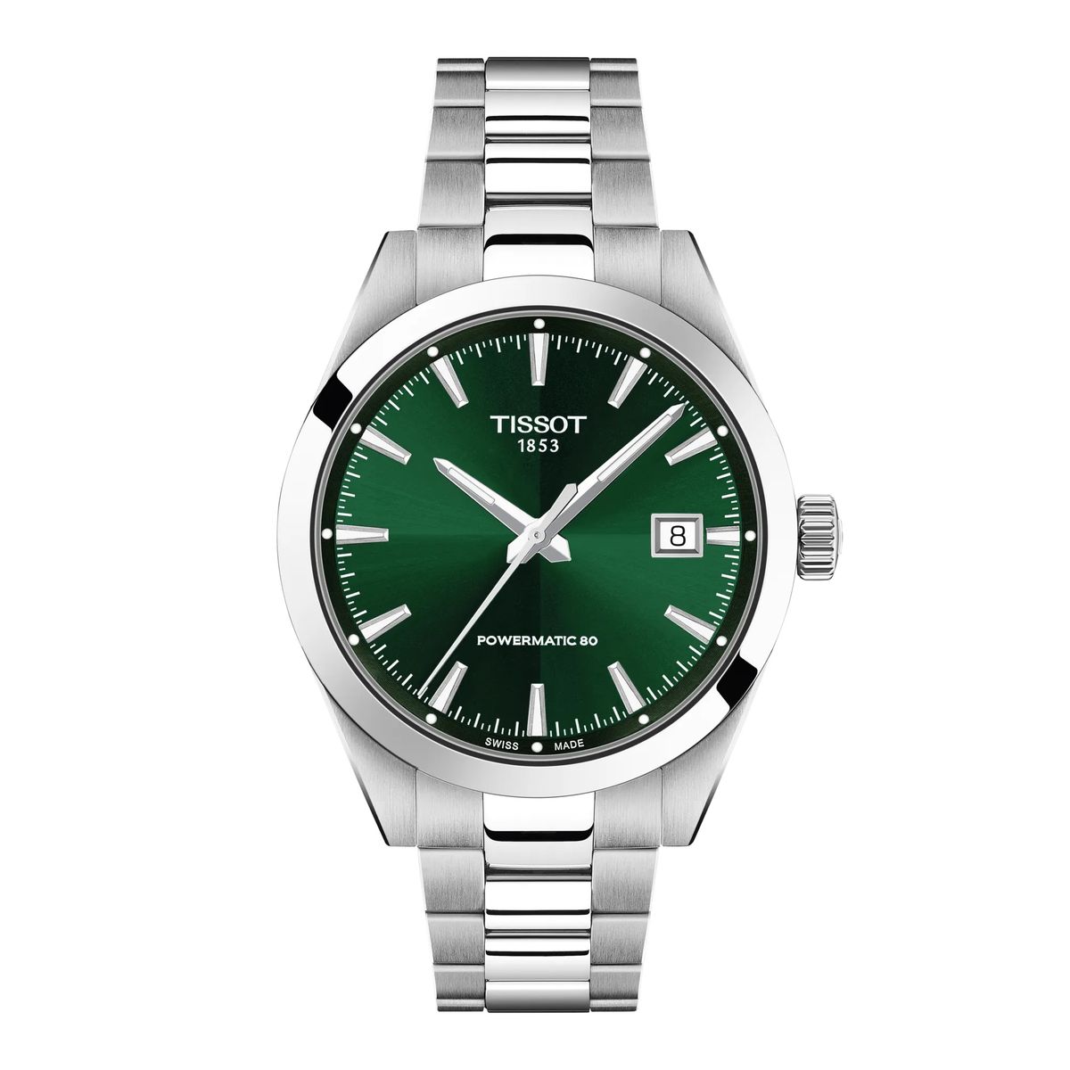 TISSOT - Reloj Tissot Gentleman 38MM Acero Verde