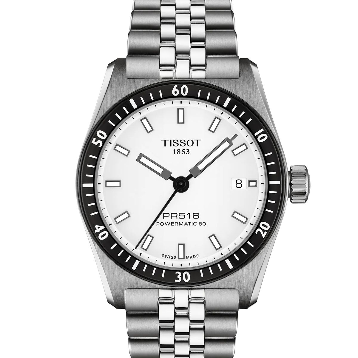 TISSOT - Reloj Tissot PR 516 38MM Acero Blanco