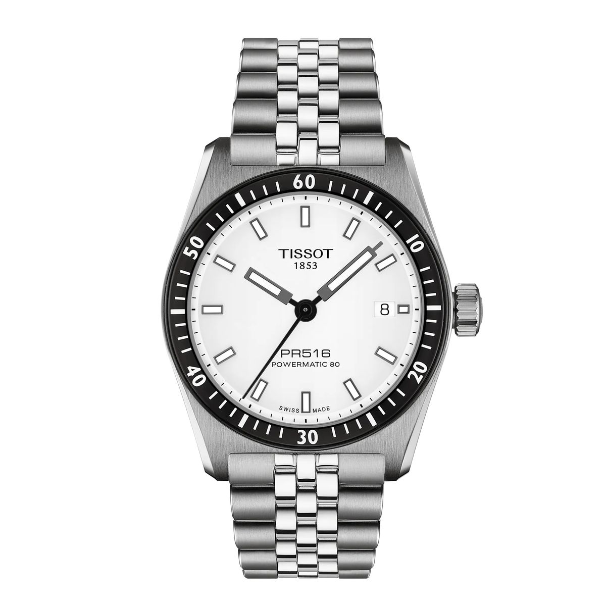 TISSOT - Reloj Tissot PR 516 38MM Acero Blanco