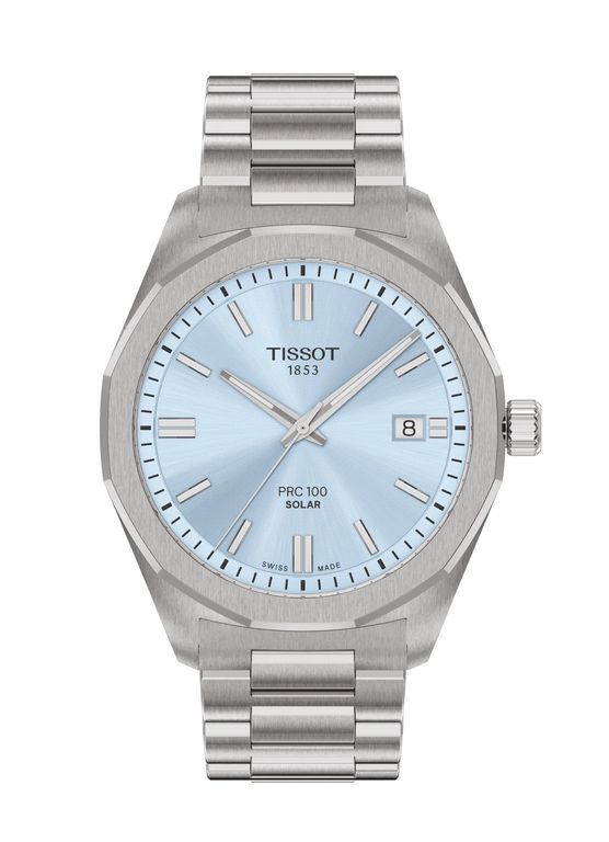 Reloj PRC 100 Solar 39MM Plata Celeste Plateado TALLA UNICA