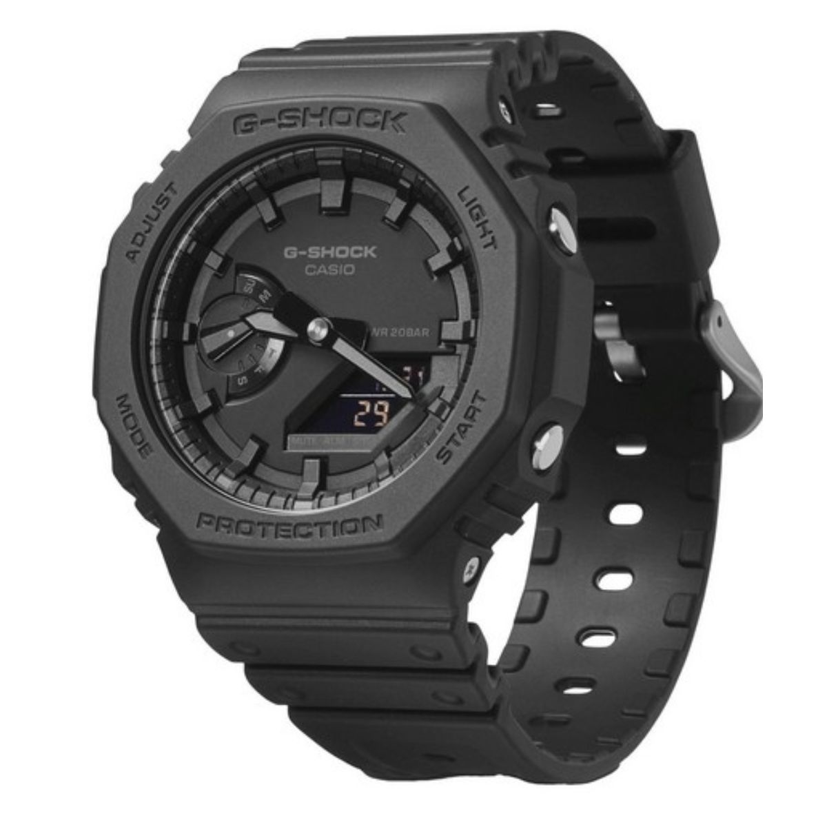 CASIO - RELOJ CASIO GA2100-1A1 HOMBRE GSHOCK OCTOGONAL CARBONO WR200M