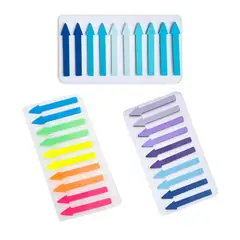 GENERICO - Pack 300 Notas Adhesivas Con Forma De Flecha Marca Páginas Varios colores