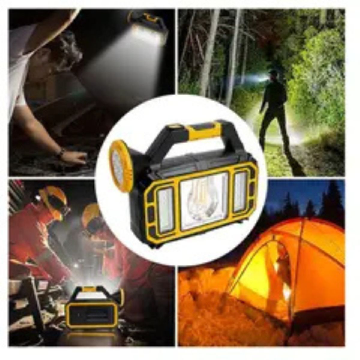 MOVI - Lintena de emergencia Recargable, con panel solar y sirve como cargado