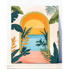 GENERICO - Pintura Por Números 40x50 Arco al Oceano