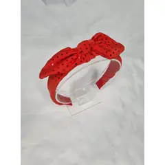 EL ESPACIO DE TOMMY - Cintillo niña diseño rojo brillos