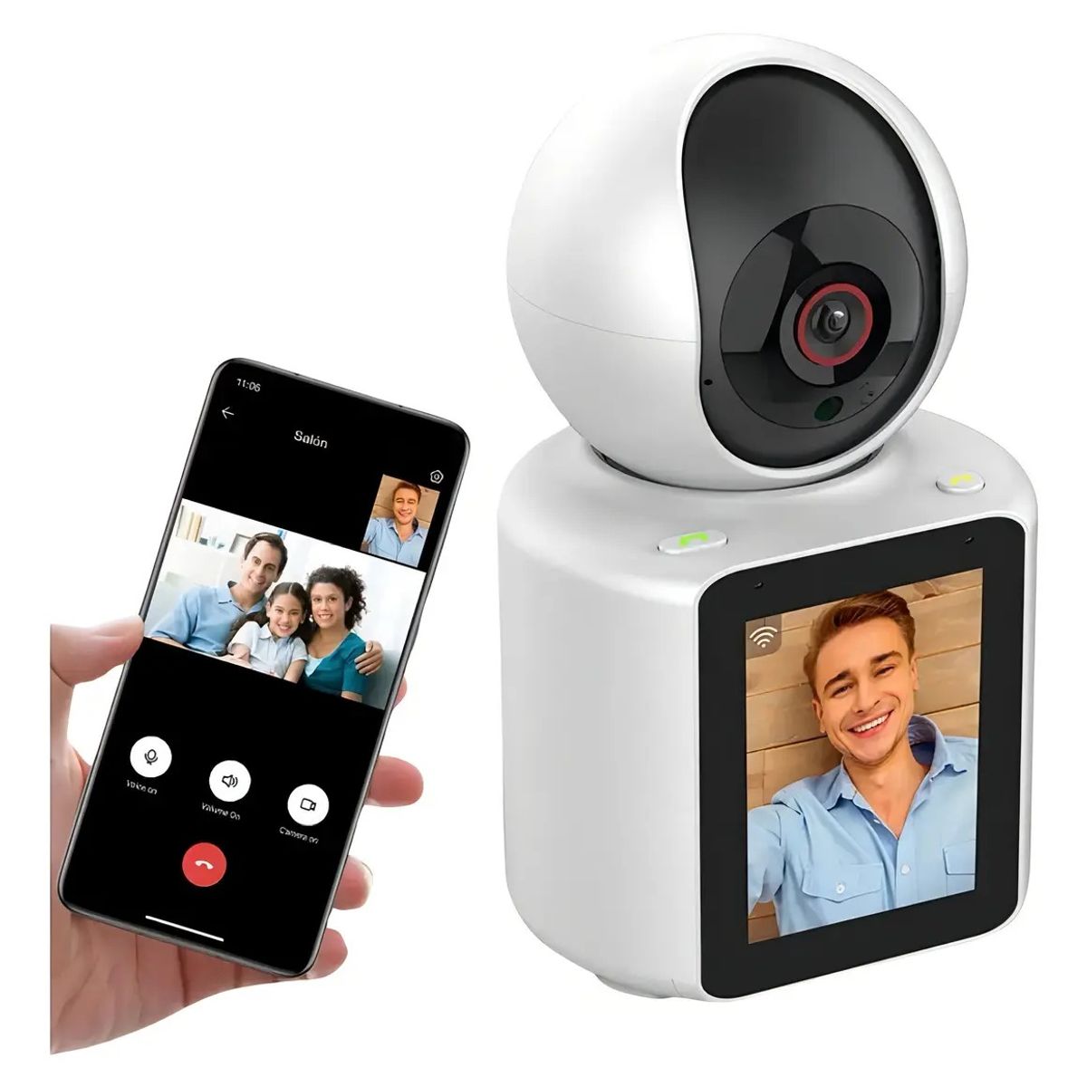 GENERICO - Camara Monitor Bebe Ip Seguridad Vigilancia Niños Wifi Video Llamadas Detección De Movimiento