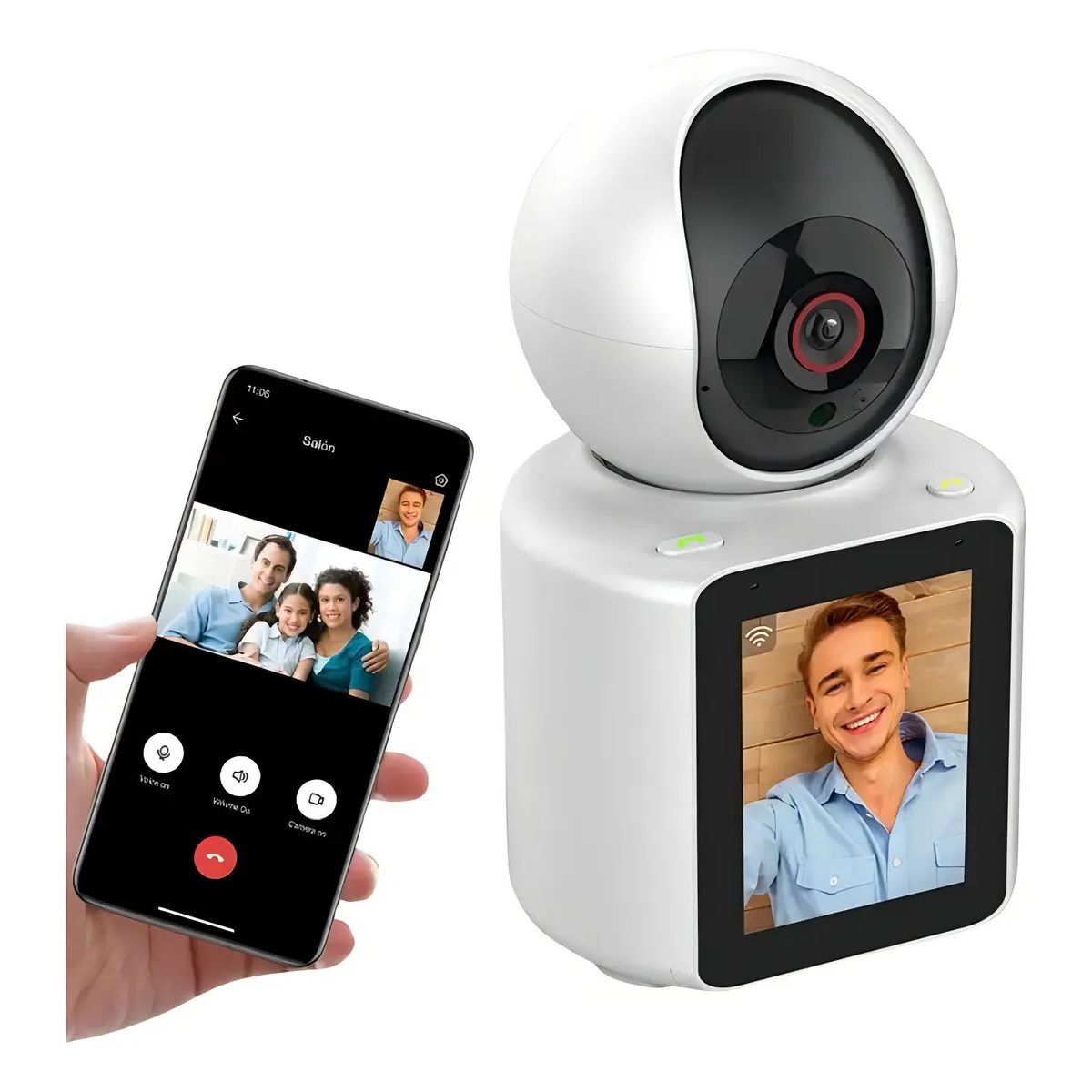 GENERICO - Camara Monitor Bebe Ip Seguridad Vigilancia Niños Wifi Video Llamadas Detección De Movimiento