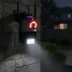 GENERICO - Camara Seguridad Ip 360 Grados Motorizada Wifi Exterior Alarma Baliza