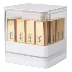 GENERICO - Caja De Almacenamiento Para Lápiz Labial Con Tapa Levantable Color Blanco
