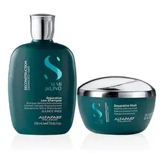 ALFAPARF MILANO - Shampoo Y Mascara Reparación Semi Di Lino Alfaparf