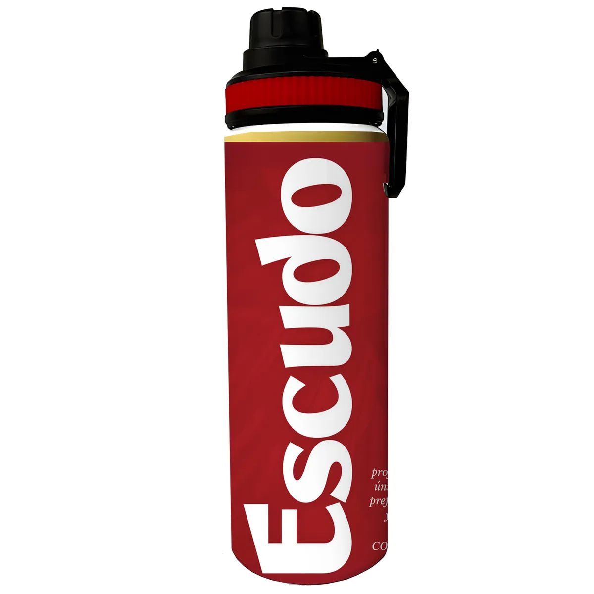 SM - Botella Deportiva 800 ml Aluminio Libre de BPA - Inspirado en Cerveza Escudo