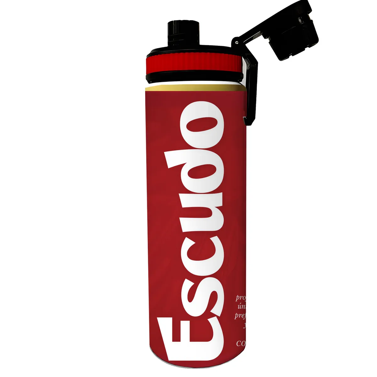 SM - Botella Deportiva 800 ml Aluminio Libre de BPA - Inspirado en Cerveza Escudo