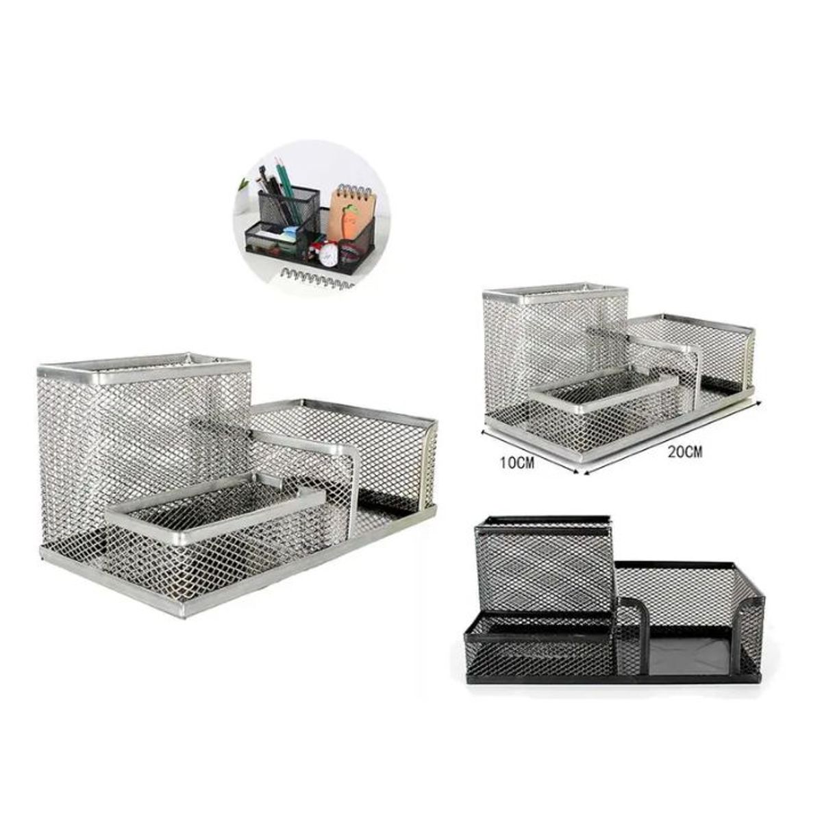 GENERICO - ORGANIZADOR MULTIUSOS PARA ESCRITORIO 10X20CM
