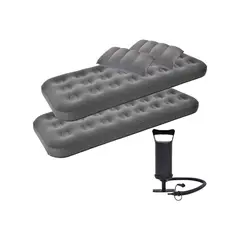 GENERICO - Colchon Inflable + 2almohadas + 1bomba Labg