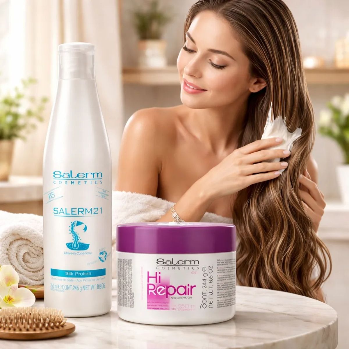 SALERM - Acondicionador salerm 21 250ml + Mask Hi Repair 250ml