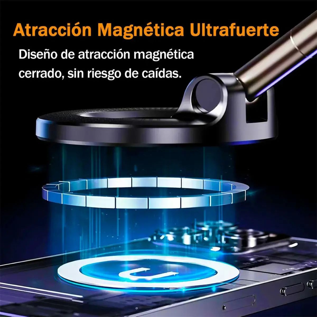 GENERICO - 2 X Soporte Magnético Porta Celular Auto 360° Imán
