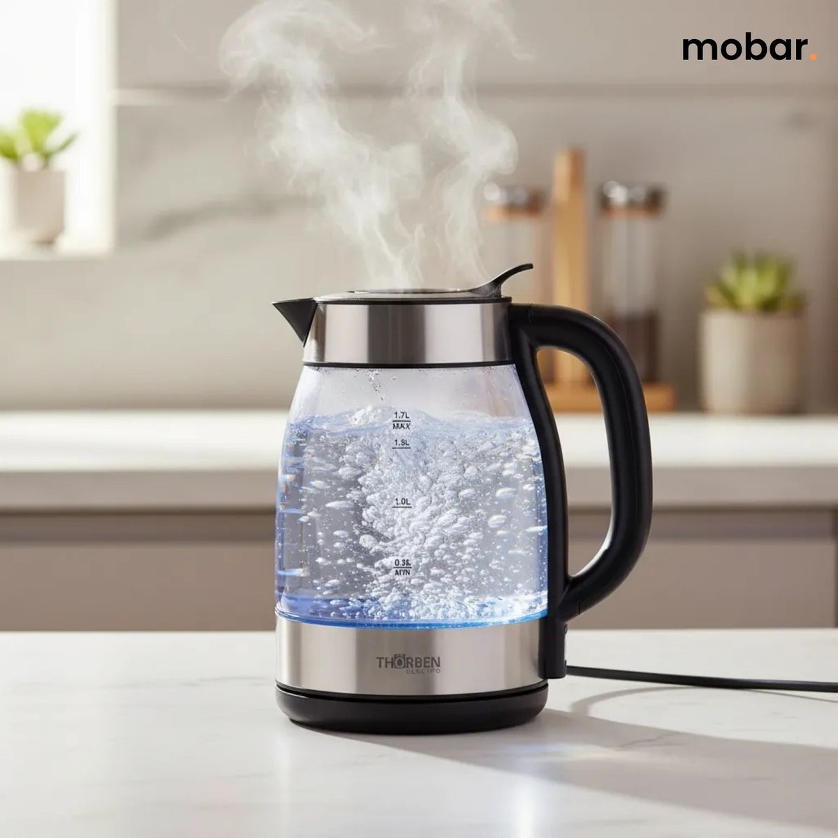 THORBEN - Hervidor Electrico Vidrio Thor Easy Fill Glass 1.7 L Thorben