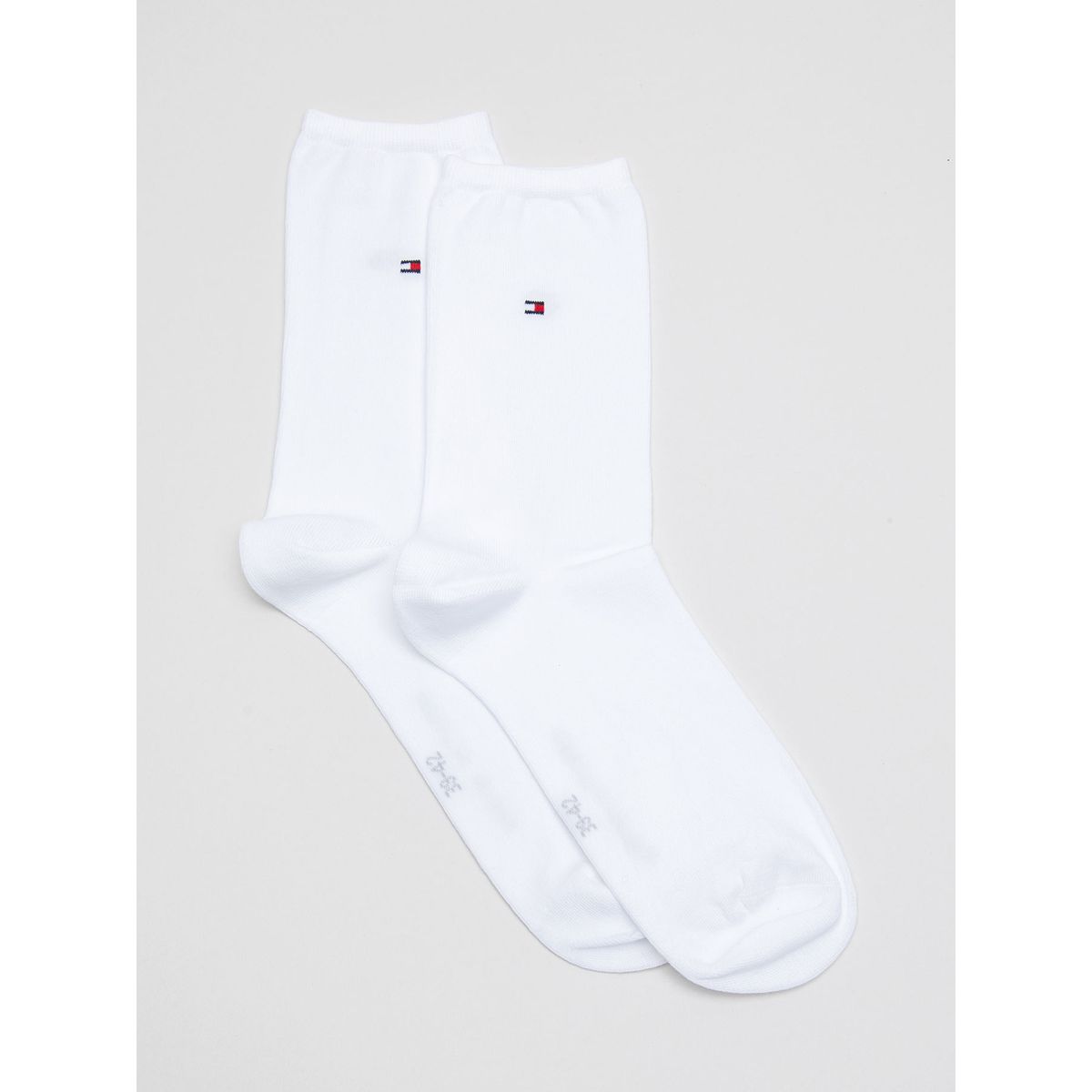 TOMMY HILFIGER - Pack De 2 Calcetines Con Logo Bordado Blanco Tommy Hilfiger