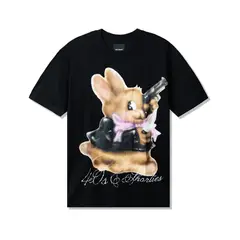 40S & SHORTIES - Polera Psycho Bunny Black