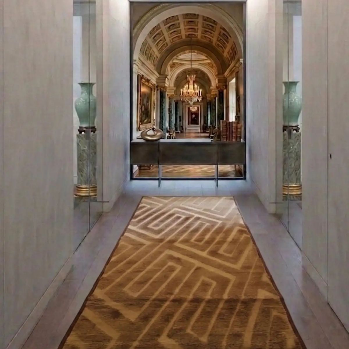 GENERICO - Alfombra de Pasillo Premium Colección Geometric Luxury 60 x 160 cm