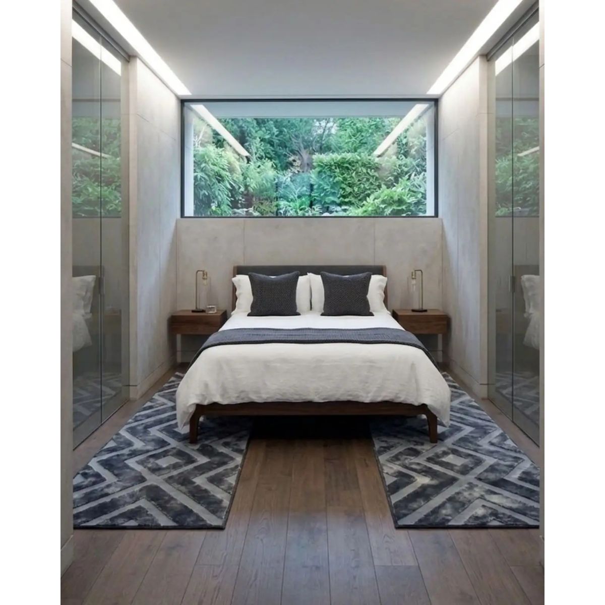 GENERICO - Pack 2 Alfombras de Pasillo Premium Colección Geometric Luxury 60 x 160 cm