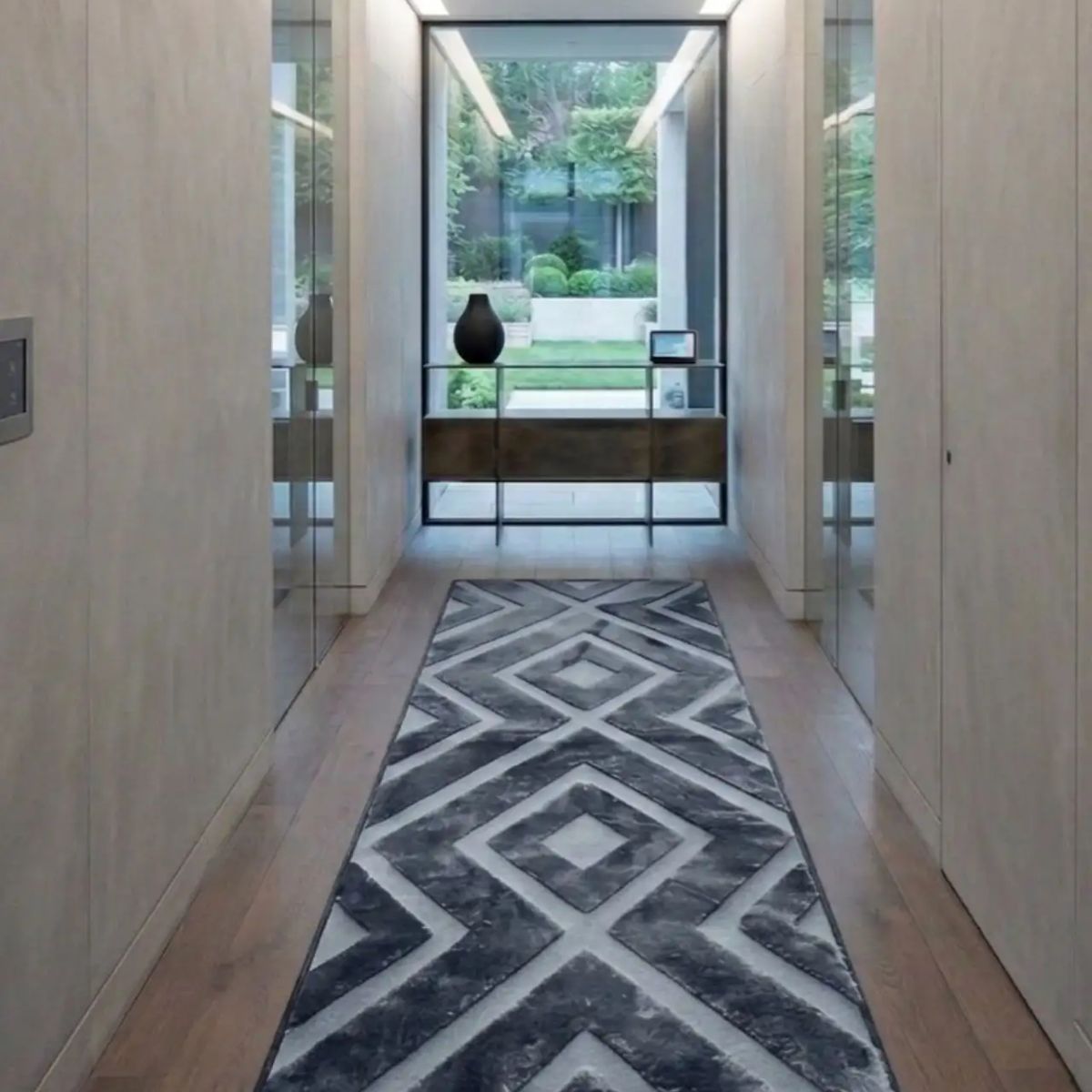 GENERICO - Pack 2 Alfombras de Pasillo Premium Colección Geometric Luxury 60 x 160 cm