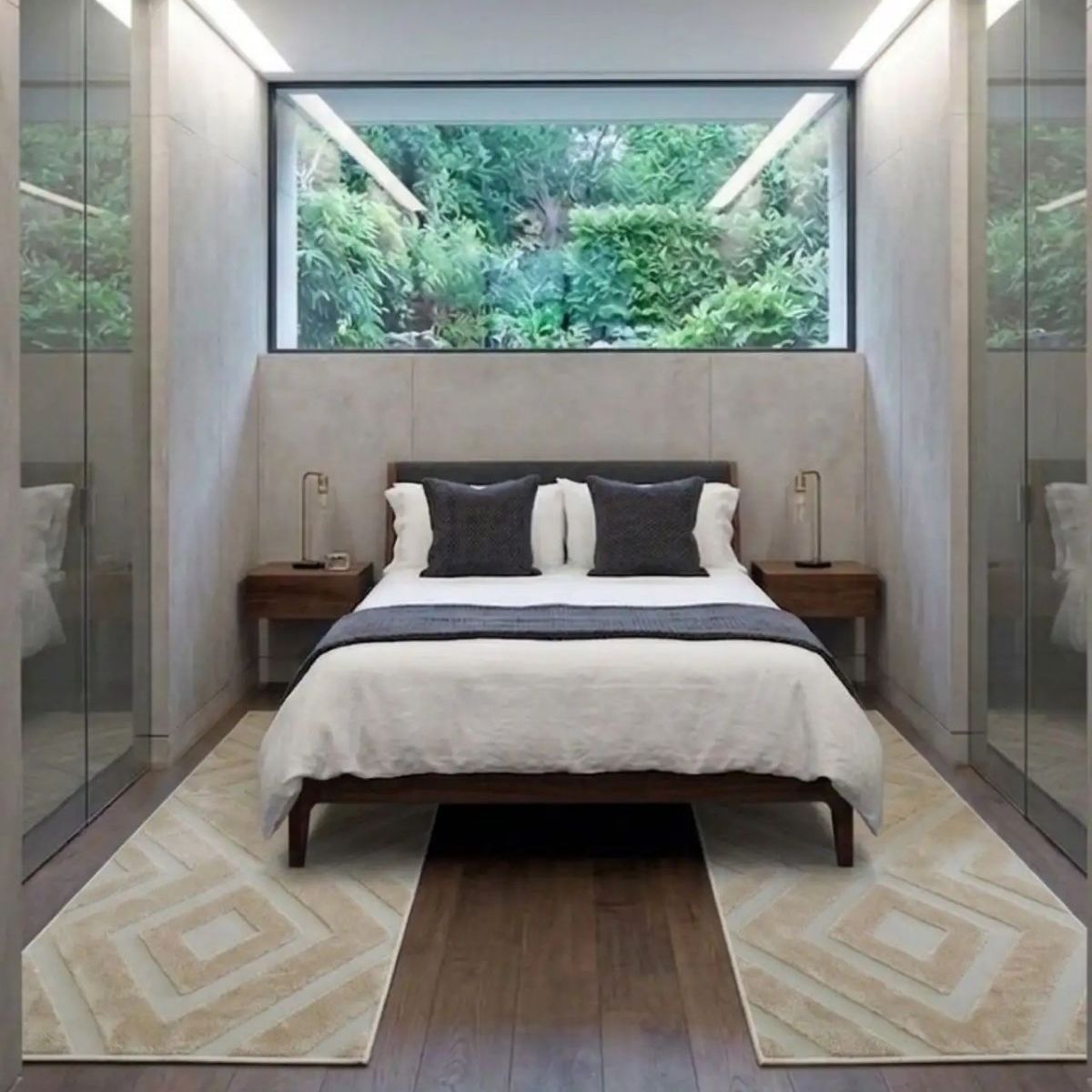 GENERICO - Pack 2 Alfombras de Pasillo Premium Colección Geometric Luxury 60 x 160 cm