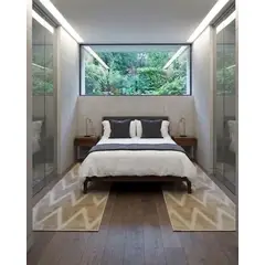 GENERICO - Pack 2 Alfombras de Pasillo Premium Colección Geometric Luxury 60 x 160 cm
