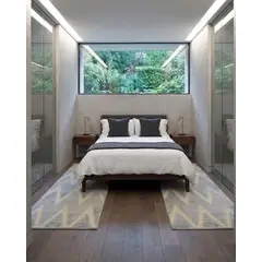 GENERICO - Pack 2 Alfombras de Pasillo Premium Colección Geometric Luxury 60 x 160 cm