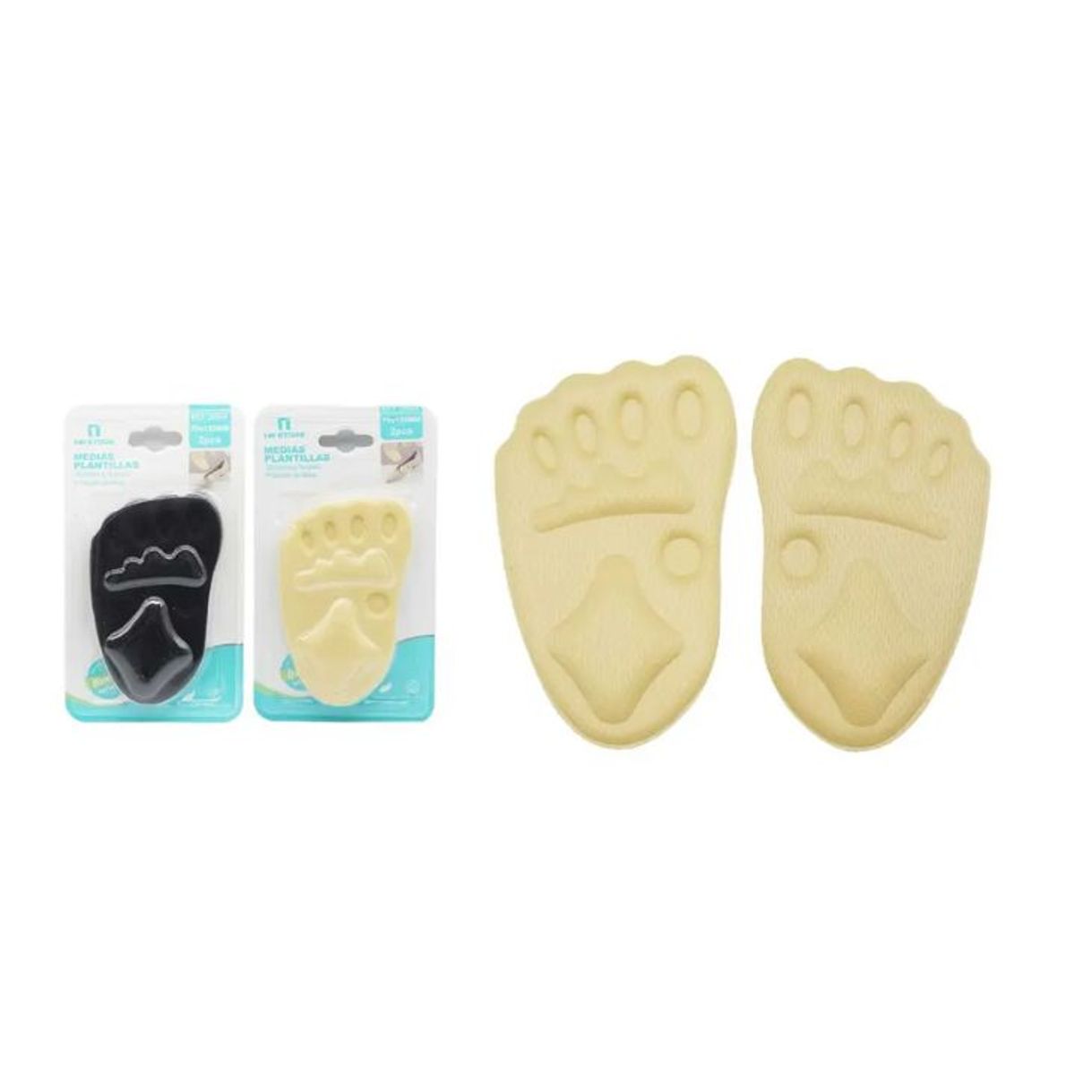 GENERICO - ALMOHADILLA ANTIDESLIZANTE PARA PIE 2PCS